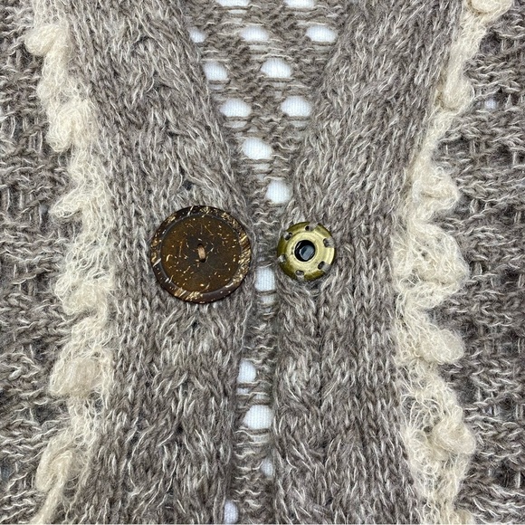 Anthropologie Sleeping On Snow Cropped Cardigan Medium - Picture 3 of 12